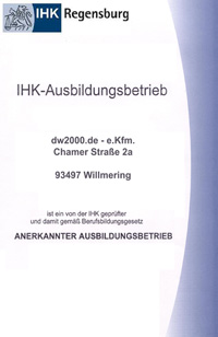 Jahrelanger IHK-Ausbildungsbetrieb
