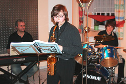 Für musikalsische Untermalung sorgte die Jazz-Combo der Musikschule Cham